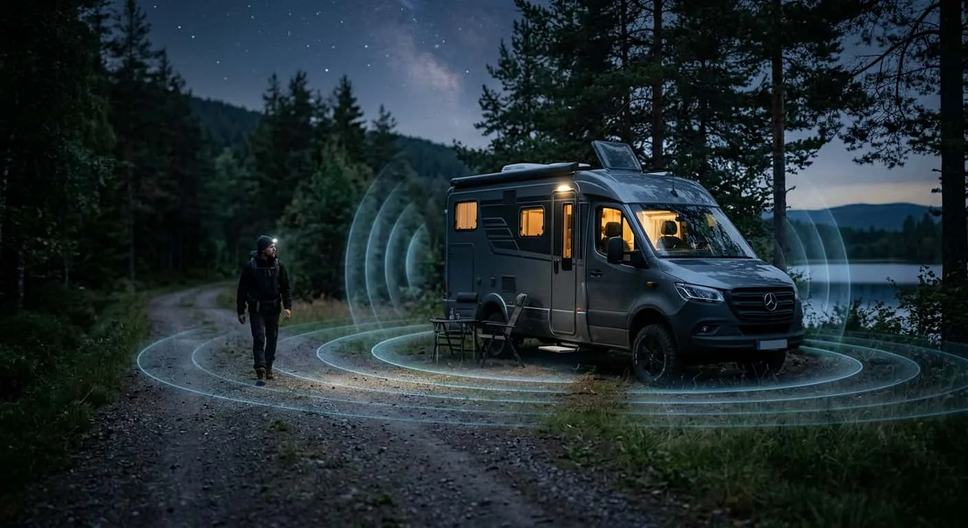Radarbasierte CamperGuard Sensorik