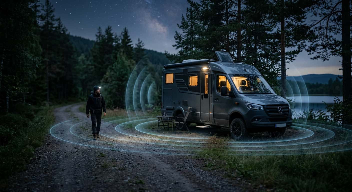 Radarbasierte CamperGuard Sensorik