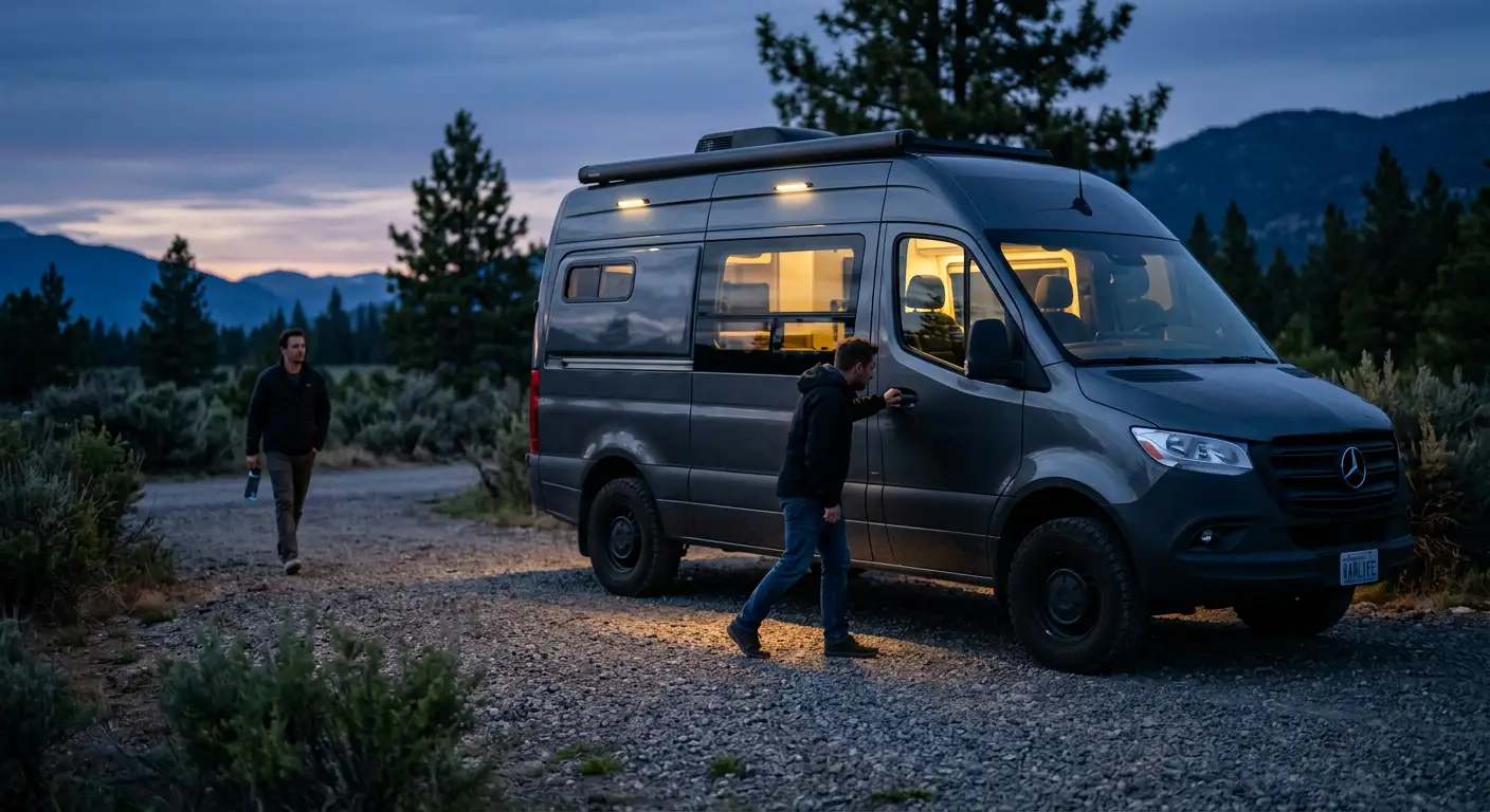 CamperGuard Schutzlogik aus Außenerkennung und Innenraumschutz